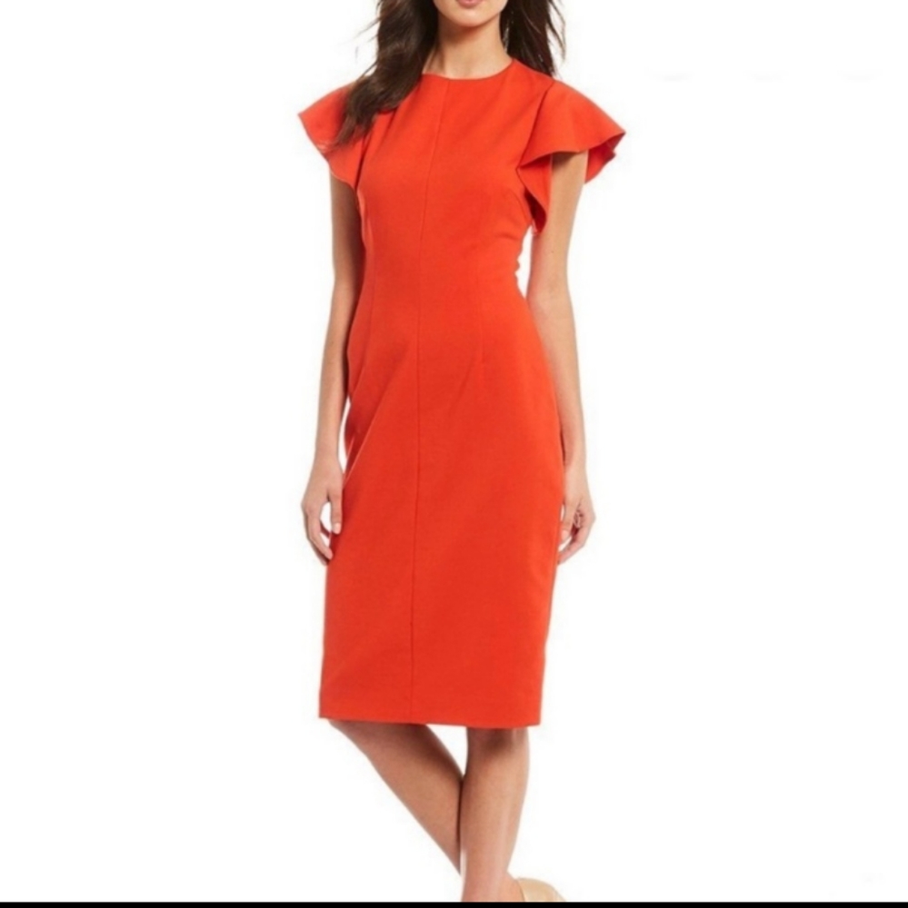 Antonio Melani Diana Sheath Dress in TigerLily